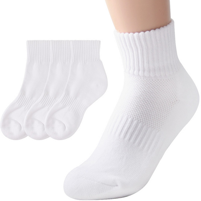 5p 제이케이 국산 여성 이중바닥 메쉬 간호사 스포츠양말 단목