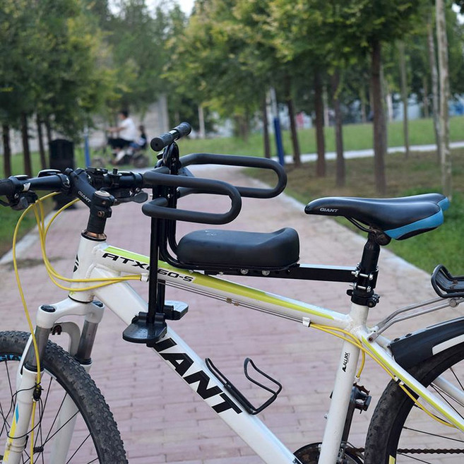 자전거 보조의자 안장 보조시트 안장 166 패딩 앞안장 발판 보조안장 앞자리 간이, 대중, L 레드 암레스트 3, 1개