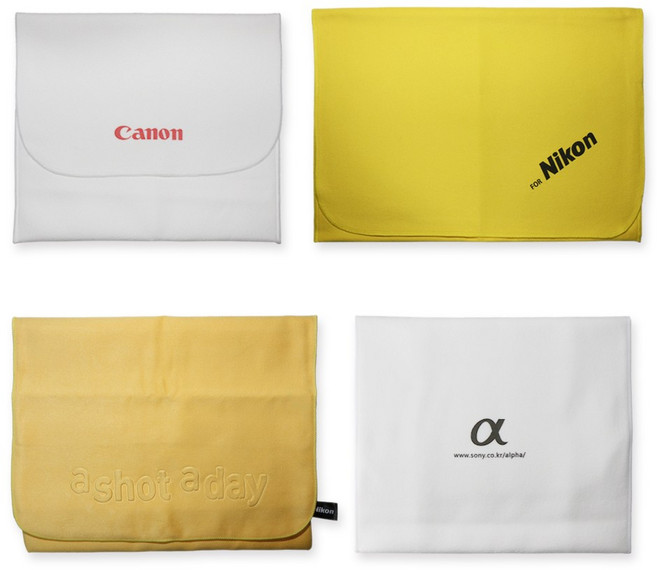 카메라 렌즈 포켓융 캐논 니콘 소니 로고 극세사융, 니콘 로고 포켓융, 1개