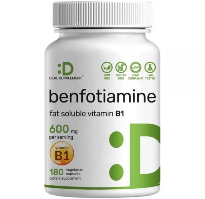 미국산 벤포티아민600mg 비타민B1티아민 피로회복 심장 신장 인지향상 에너지 증가 180정1개, 1개, 180정 - 쿠팡