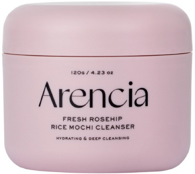 Arencia 玫瑰果年糕潔面乳 120g - 保濕深層清潔, 1個