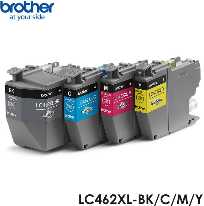 Brother LC462XL 原廠 適用 MFC-J2340DW MFC-J3940DW, LC462XL-BK/C/M/Y 墨水組, 1套