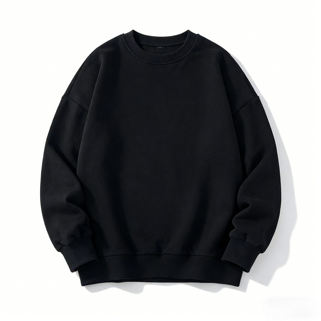 CBHV 남성용 봄가을 넉넉핏 라운드넥 긴팔 트렌디 매치 맨투맨