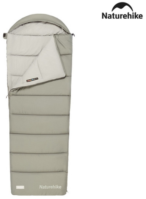 네이처하이크 MS500 후드 침낭, 그린-우, 1개