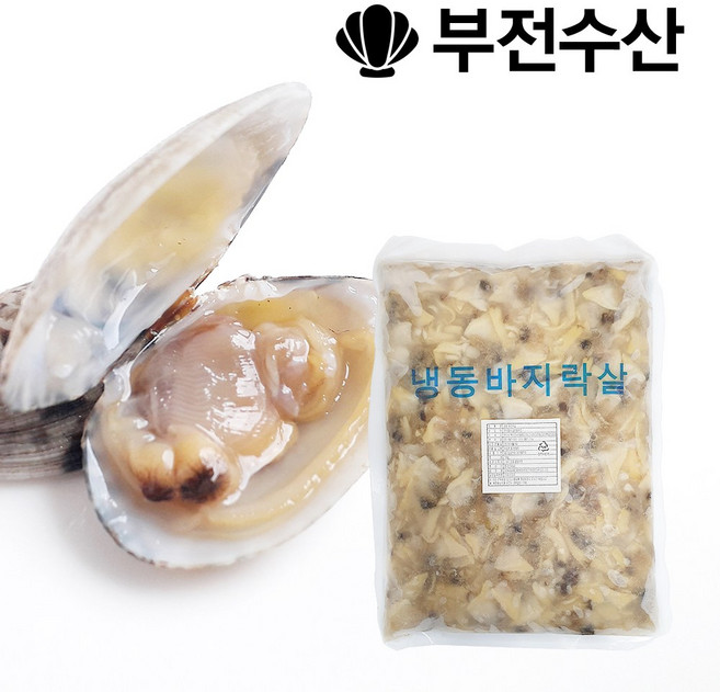 부전수산 냉동 신선한 생바지락살 1kg 바지락칼국수 바지락순두부찌개 바지락파스타 바지락파전 바지락된장, 1개
