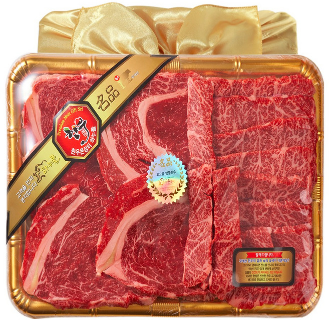 한우큰장터 한우추천구이 선물세트 3종1호 [1.2kg] 등심(800g)/특수부위(400g)살치살, 1세트, 한우 추천구이 3종1호 [1.2kg]