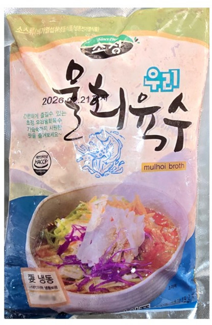 초정 물회육수, 400g, 20개