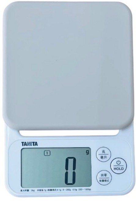 TANITA 廚房秤, 1個, TANITA/KJ-222（灰）