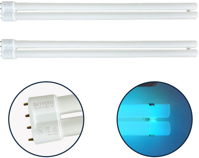 포충램프 BL 36W 2개 세트 해충 방역 모기 벌레퇴치 날파리 초파리 포충유인램프 포충기 포충등