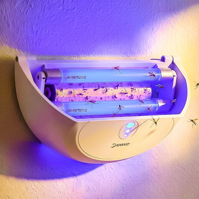 Hanvit Pro LED 끈끈이 포충기 모기 해충 날벌레 퇴치기 가정용 업소용, 본체+끈끈이트랩3장