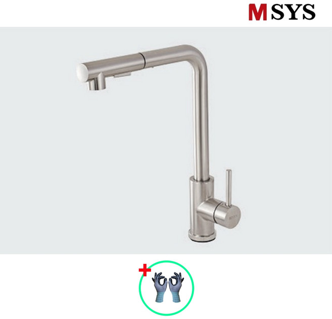 한샘 MSYS 엠시스 주방수전 ㄱ자 SMF500 수전교체 무광니켈, 1개