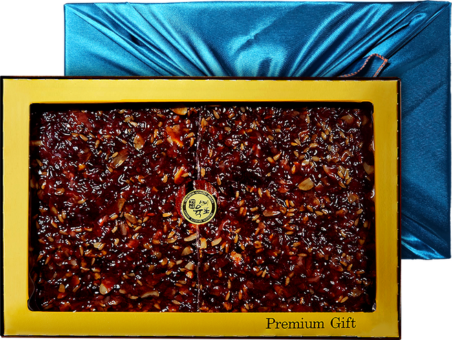 선미육포 프리미엄 선물세트 촉촉 한우견과 실속3호 보자기포장, 1세트, 300g