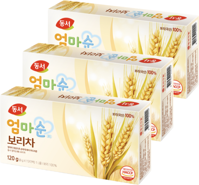 옥수수차 식수용 동서 엄마순 보리차 8g x 45T, 15개입, 3개