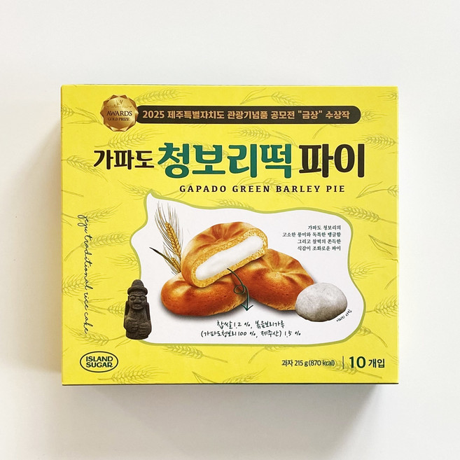 가파도 청보리떡파이 (10개입) X 10박스, 215g, 10개