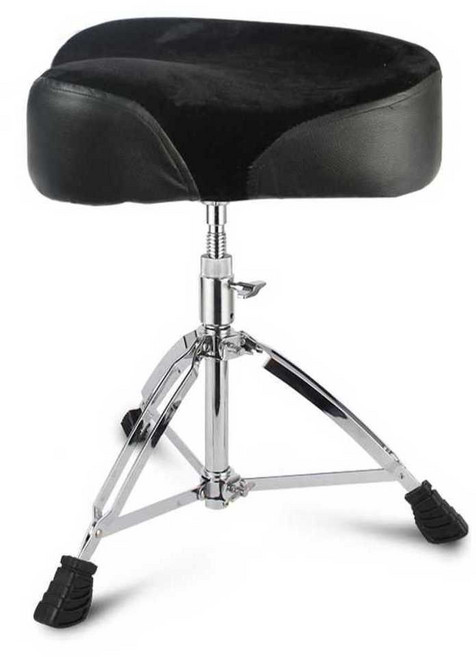 드럼 체어 높이 조절 나사 악기 의자 연습용 연주용, 1개, 검정 대형 원형 + 두꺼운 스펀지 백