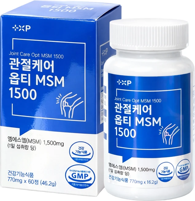 관절 케어 프리미엄 옵티 MSM 영양제 뻣뻣한 손가락 무릎 허리 통증 에 좋은 MSN 알약 보궁, 1개, 60정 - 쿠팡