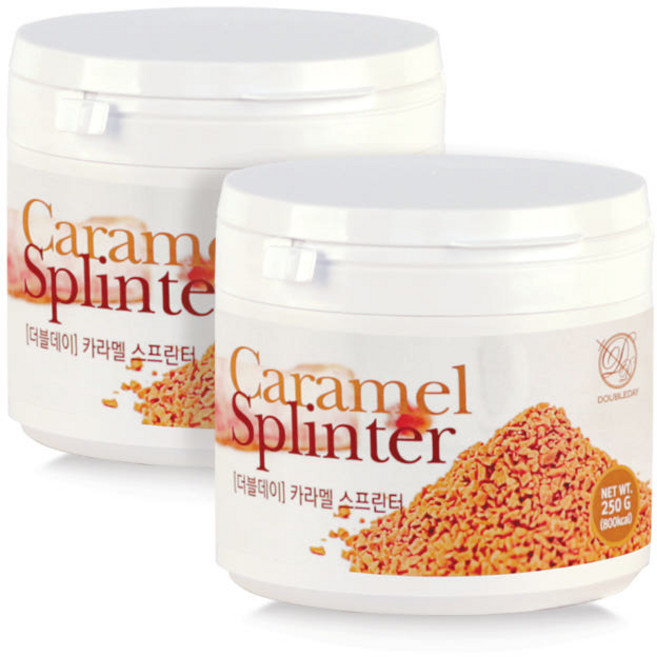 더블데이 홈카페 카라멜 칩 캔디 쿠키앤크림 프라페 토핑용, 2개, 250g