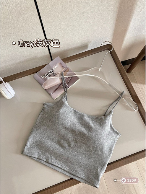 性感美背 內搭裹胸抹胸女士 一體固定杯小吊帶