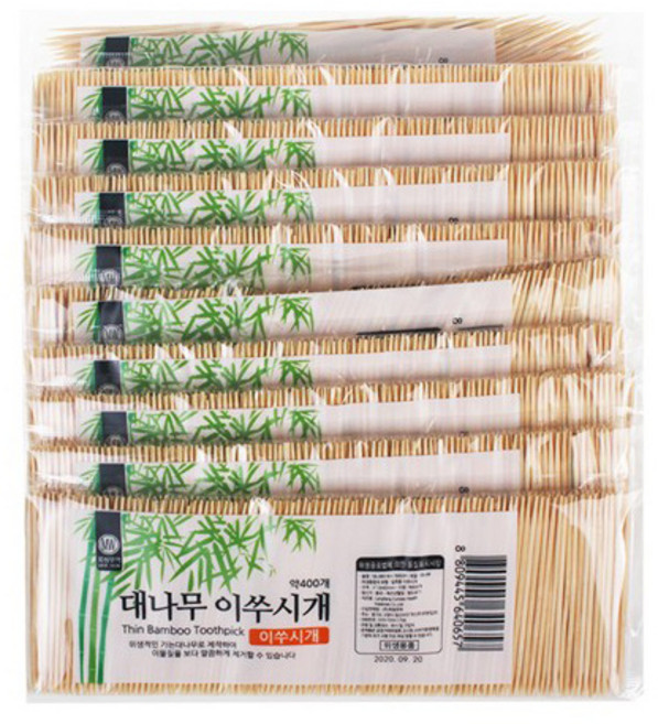 ALLS 가는 대나무이쑤시개 4000개, 10개, 400개입