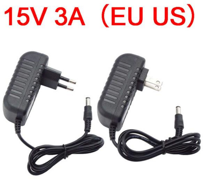 15V 3A 3000ma AC 110V 220V ~ DC 어댑터 전원 공급 장치 변환기 충전기 스위치 15volt Universal, 01 미국 플러그, 1개
