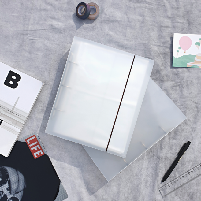 굿슈머 스트랩 포카바인더 포토카드 포토티켓 씰스티커 보관 앨범, 30장, 9포켓