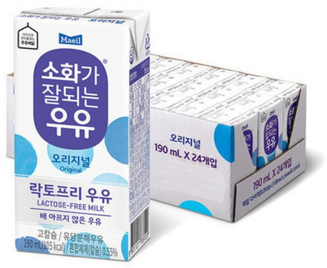 소화가잘되는 멸균우유 190ml 24개