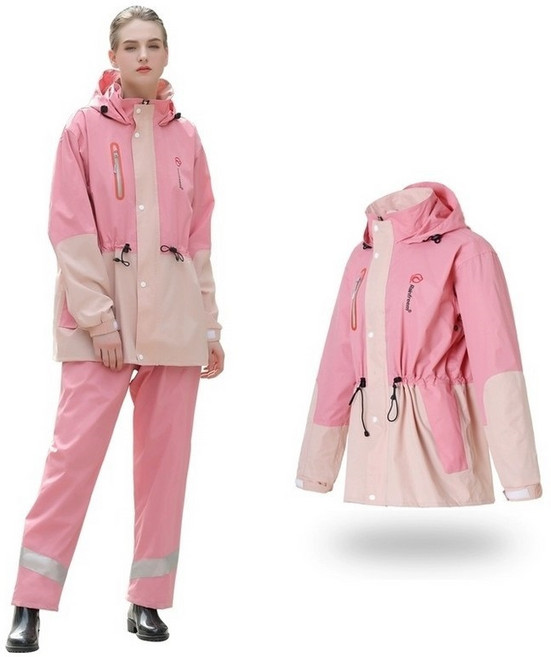 와이제이 우비 비옷 상하세트 여성 남성 공용 산악 등산 낚시 골프 바이크 배달 농사일 야외작업 캠핑 용 비옷 우비 상하복 세트 YJ 01