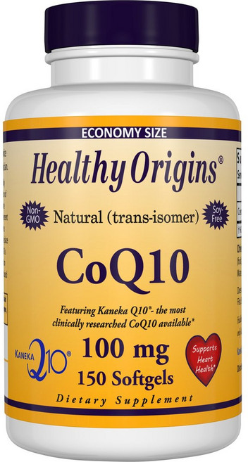 Healthy Origins 無麩質無糖輔酶Q10軟膠囊 100mg, 150顆, 1罐