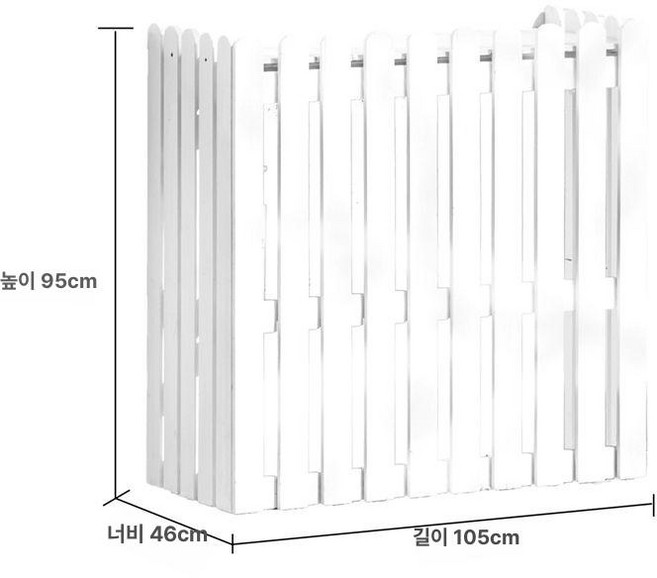 실외기 가림막 테라스 꾸미기 덮개 가든 덮개 80x33x78cm, 화이트 B