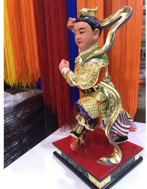 華誠 樟木雕刻 中壇元帥 三太子 金身 佛像 一尺三