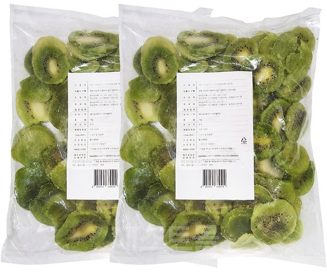 아토 냉동 키위 슬라이스, 2개, 1kg