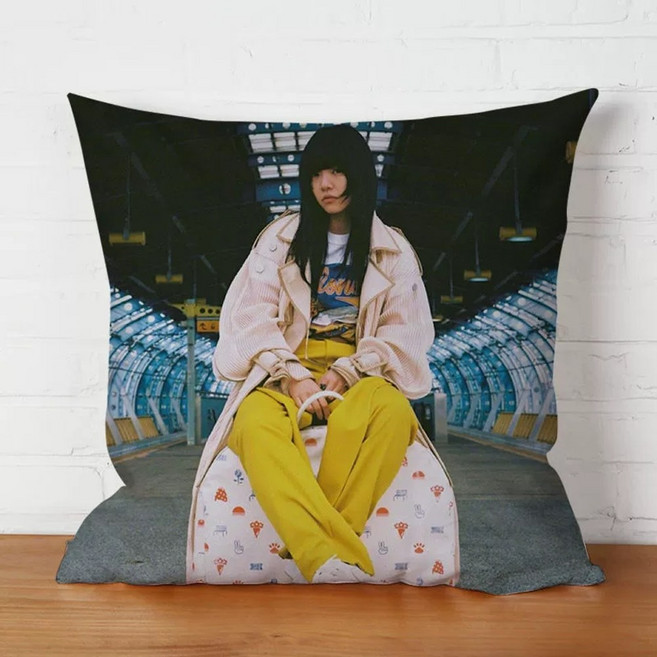 아이묭 사각쿠션 일러 그림 포스터 아이묭굿즈 앨범 키미로쿠 슌칸테키식스센스 쿠션 베개 누이 인형 뽀글이, 36x36cm미니, 2