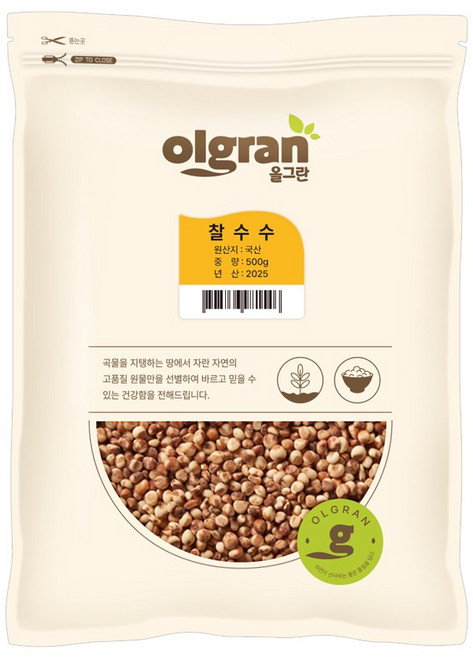 올그란 국산 찰수수 수수밥, 1개, 500g