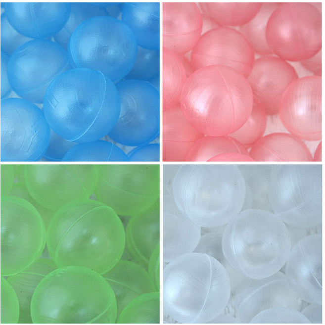 아기 볼풀공 국산 KC인증 55mm 크리스탈 볼풀공 200볼 원색공 오색공