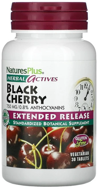 네이쳐스플러스 허브 액티브 블랙 체리 750mg 30정, 1개 - 쿠팡