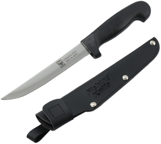 니켄 낚시칼 P 160mm+칼집 세트, 1개, 니켄 낚시칼(뼈칼)