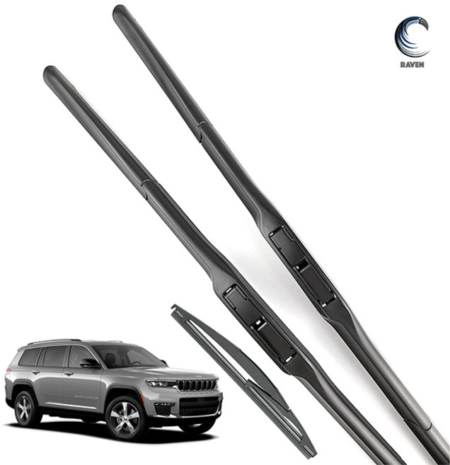 레이븐 지프 올뉴 그랜드 체로키 와이퍼 운전석+조수석 세트 차량연식별 상이 550+500 650+450, 전면+후면 와이퍼세트, 올뉴 그랜드체로키 (22년형~현재) 2618+10