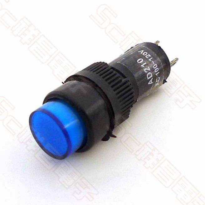 祥昌電子 10mm LED 法式指示燈 藍色/白色/紅色/橘色/綠色, 1個, 藍色