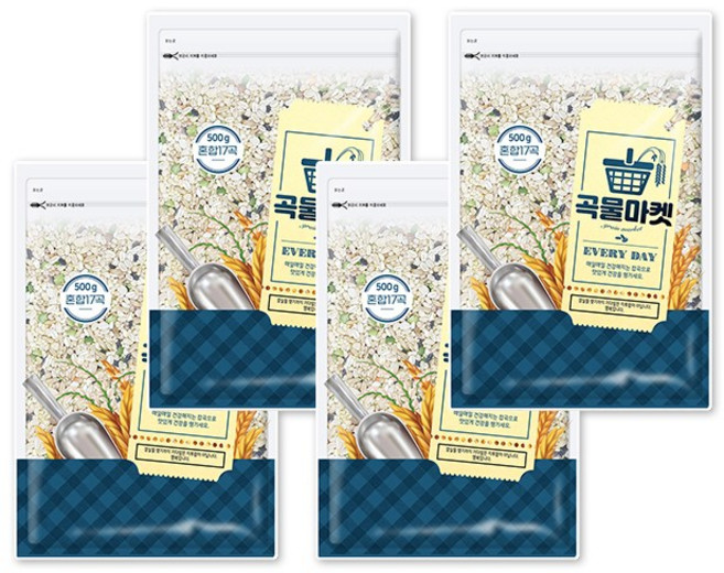국산혼합17곡 500g x 4, 4개