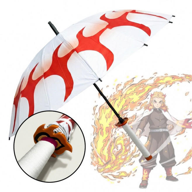 귀멸의칼날 일륜도 우산 장우산 칼 손잡이 커버 굿즈