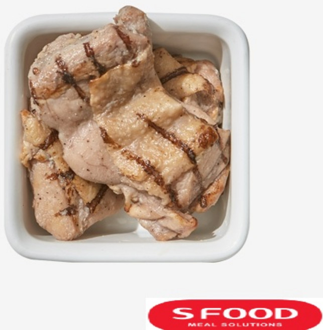 에쓰푸드 그릴드 치킨 싸이스테이크 냉동 닭다리살 스테이크, 1kg, 1개