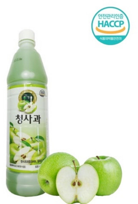 청솔 청사과 음료 원액, 835ml, 1개