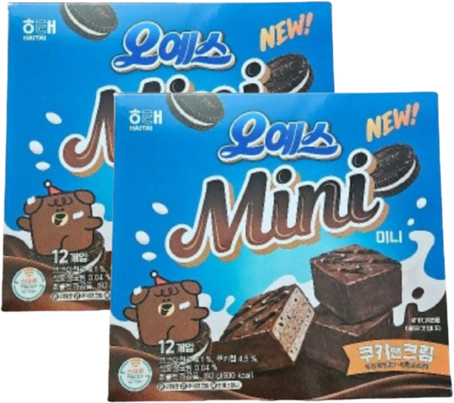 해태 오예스 미니 쿠키앤크림 192g, 2개
