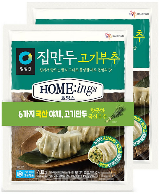 청정원 호밍스 집만두 고기부추(400g X 2개입), 1개, 800g