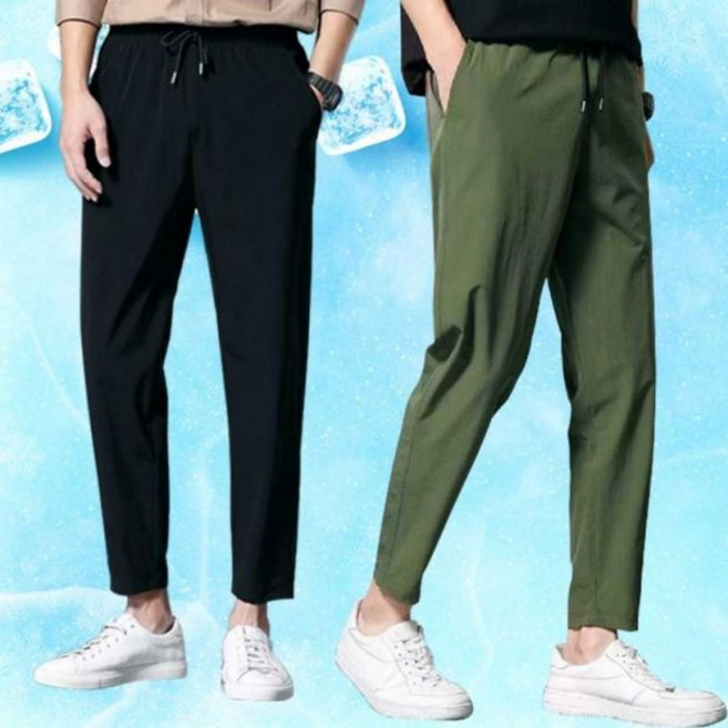 클로버 편한 팬츠 남자 작업복 바지 9부 테이 퍼드 핏 슬랙스