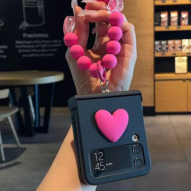 에버원 적용 갤럭시 Z 플립7 플립6 플립5 플립4 플립3 케이스 구슬스트랩