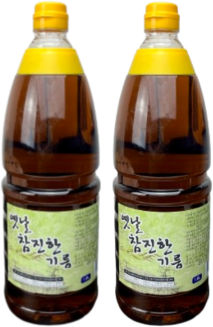 옛날참진한기름(향미유), 2개, 1.8L