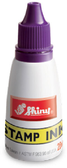 PAGO 고무인닷컴 정품 자동 스탬프 전용 불변 잉크 S-64 (청보라) 사업자명판 도장 리필 스템프 패드 충전