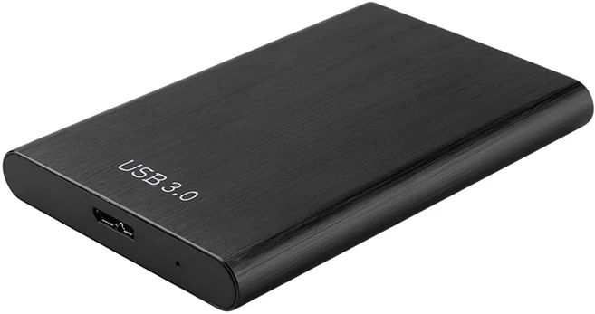 휴대용 USB 3.0 외장 하드 드라이브 금속 디스크 플러그 앤 플레이 맥북 태블릿 컴퓨터용 2.5 인치 1TB, 01 Black, 01 빠른
