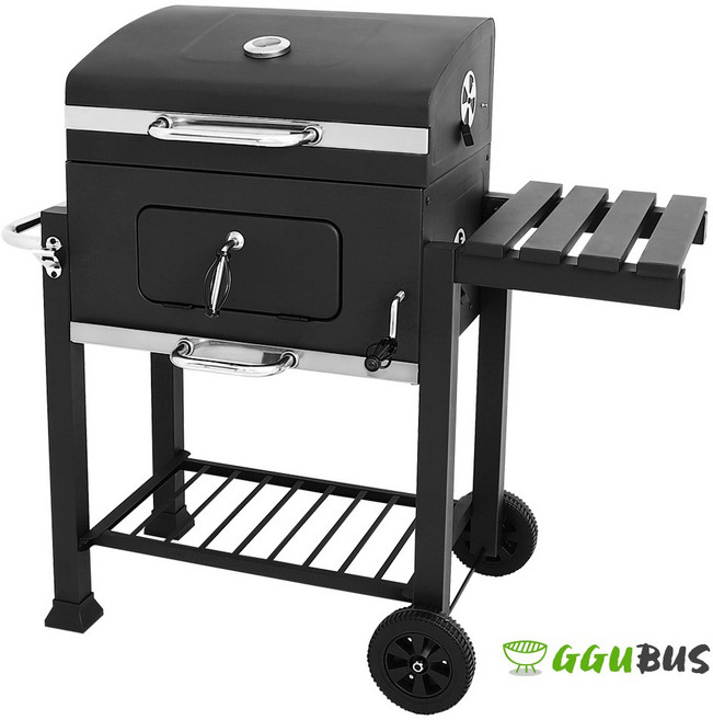 꾸버스 그랜드가든 바베큐 그릴 대형 SET 숯불 직화 훈제 야외 그릴 업소용 가정용, 1개